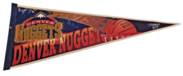 Wincraft Sports NBA Denver Nuggets Pennant Size 12 by 29 Vintage 1996 - £19.65 GBP