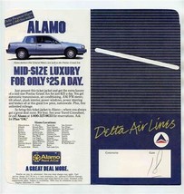 Delta Airlines Ticket Jacket and Boarding Pass 1986 - £13.93 GBP