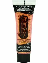 Paint Glow Peach Paradise UV Glitter Face &amp; Body Gel Festival Rave Wear ... - £18.75 GBP