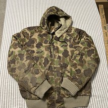 Vintage Arctic Brand Duck Camo Down Filled Jacket Mens Hunting Used - $654.26 MXN