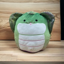 Squishmallows Khaled Cobra Snake 12 Inch Green Shiny Plush Toy Kellytoy Gifts - £13.89 GBP