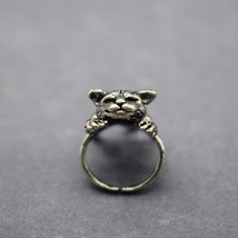 Vintage Lazy Cat Rings Fashion Retro Style Adjustable Sleeping Cat Rings For Wom - £8.79 GBP