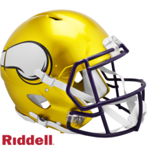Minnesota Vikings Helmet Riddell Authentic Full Size Speed Style FLASH Alternate - $520.11 CAD