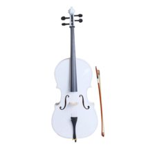 4/4 Wood Cello Bag Bow Rosin Bridge White - $353.91