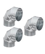 Pack of 3 GAF Master Flow 6 in. 90-Degree Round Adjustable Elbow 30 Gaug... - $455.78 MXN