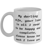 Motivational Wife Gifts, My darling wife, your love is all I need to be happy an - £11.70 GBP+