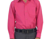 Boy&#39;s Classic Fit Long Sleeve Casual Button Down Fuchsia Dress Shirt - 12 - $12.86