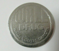  Wall Drug Wall South Dakota Ted Husteads Cowboys Token Silver Tone Coin - £4.39 GBP