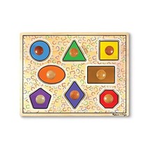 Melissa &amp; Doug - 13390 - Geometric Shapes Lg Peg Puzzle  - $42.00