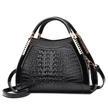 Luxury Handbags Alligator Leather Women Messenger Top-handle Bag Designer Crocod - £41.37 GBP
