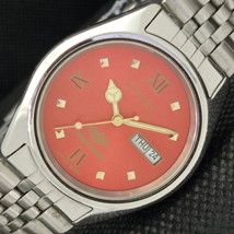Genuine Vintage Citizen Automatic 8200 Japan Mens D/D Red Watch 608j-a317007-6 - £20.44 GBP