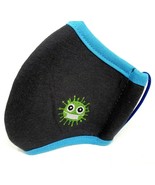Casual Face Mask Gray Blue For Kids Size S Washable Reusable Unisex Prot... - $8.96