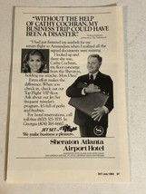 1983 Sheraton Atlanta Airport Hotel Vintage Print Ad  pa27 - $10.93 CAD