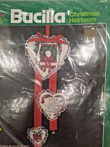 Bucilla Christmas In Your Heart 82460 Counted Cross Stitch Door Chime Kit NOS  - £8.19 GBP