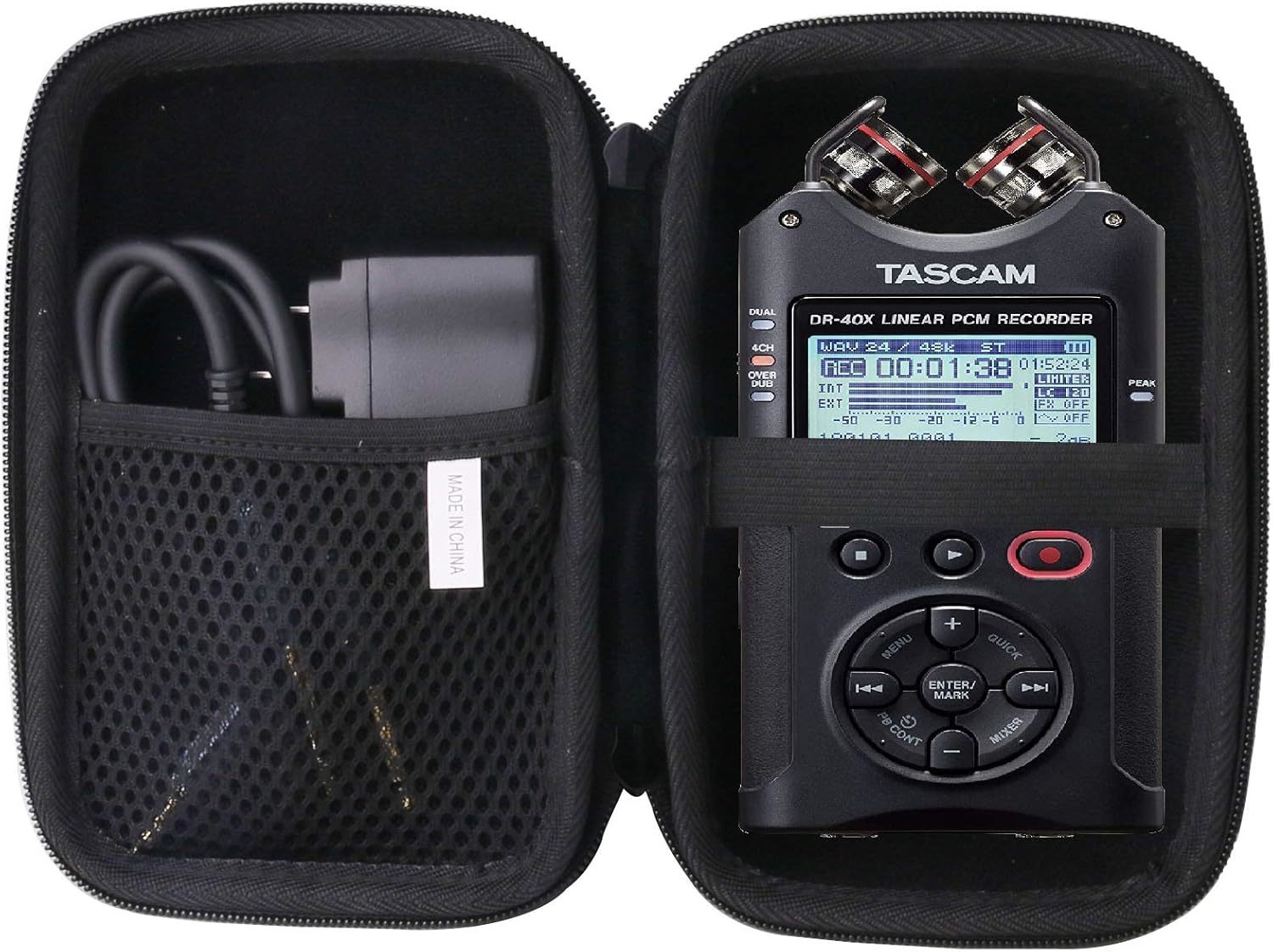 Waiyu Hard Carrying Case For Tascam Dr-40X Four-Track Digital Audio Reco... - $33.99