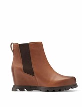 Sorel women joan of arctic wedge iii chelsea boots in Hazelnut, Blackened Brown - $124.74