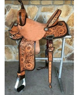 Western Barrel Horse Saddle With Matching Tack set HeadStall Breast Coll... - $7,032.69 MXN+