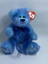 AZURE Blue Bear Ty Attic Treasures Jointed Stuffed Collectible Tags - £4.60 GBP