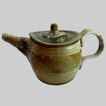 Handmade Studio Pottery Ceramic Teapot w Lid Earth Tones Glazed Stonewar... - £22.00 GBP