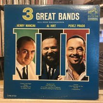 [Jazz]~Vg+ Lp~Henry Mancini~Al Hirt~Perez PRADO~3 Great Bands~[1963~RCA~COMPILAT - £6.22 GBP