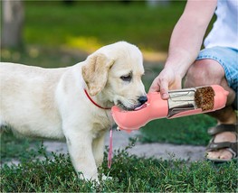 Pet Water Bottle Feeder Bowl Garbage Bag Storage Portable Pet Outdoor Travel 3 I - £16.67 GBP+