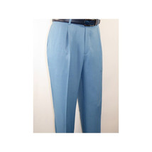 Men 2pc Walking Leisure Suit Short Sleeves By DREAMS 255-11 Solid Sky Blue image 2