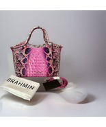 Brahmin Pink Cobra Ombré Elaine Melbourne Satchel Shoulder Bag - $237.60