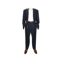 Men's Summer Linen Suit Apollo King Half Lined 2 Button European LN2 Navy Blue image 11
