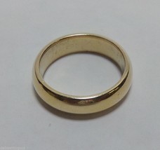 14k Yellow Gold Wedding Anniversary 5mm Ring Sz 5.75 Band 6.2g TW Tessle... - $299.99