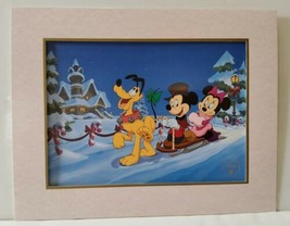 Walt Disney Mickey&#39;s Once Upon a Christmas 1999 Lithograph Collection 11... - $23.17