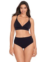 Skinny Dippers Jelly Beans Tie Back Soft Cup Bikini Top ONLY Black Size Medium - £14.73 GBP