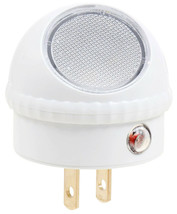 LED dawn dusk night light Light sensor round dOme shaped adjustable whit... - £12.37 GBP