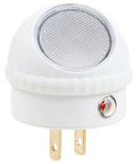LED dawn dusk night light Light sensor round dOme shaped adjustable whit... - $25.43 CAD