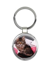 Cat : Gift Keychain Cute Animal Kitten Funny Friend Toilet Paper - £6.31 GBP