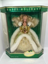 Mattel Vintage 1994 Happy Holidays Barbie Special Edition Eye Misprint Gold - $27.66