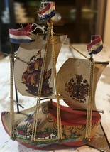 Vintage Mini Dutch Wooden Shoe Sailboat - Made In Holland - $9.50