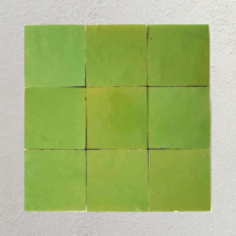 Moroccan Apple Green Glazed Clay tile, 1 box - £35.38 GBP+