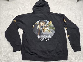 Juice Wrld 999 Hoodie L Black Reminds Me of You Butterfly Sweatshirt Rap... - $40.90