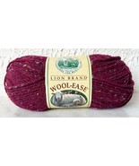 Lion Brand Wool-Ease Acrylic/Lamb&#39;s Wool Yarn - 1 Skein Burgundy Sprinkl... - £7.53 GBP