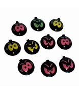 Halloween Light Covers Mini Light 10 Plastic Boo Eyes Ghost Decoration 3&quot; - $256.10 MXN