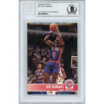 Joe Dumars Detroit Pistons Auto 1994 Hoops Beckett Autograph On-Card Beckett BAS - £76.76 GBP