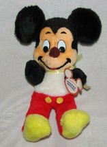 Vintage Mickey Mouse Stuffed Plush Walt Disney California Toys Handcrafted Usa - £36.96 GBP