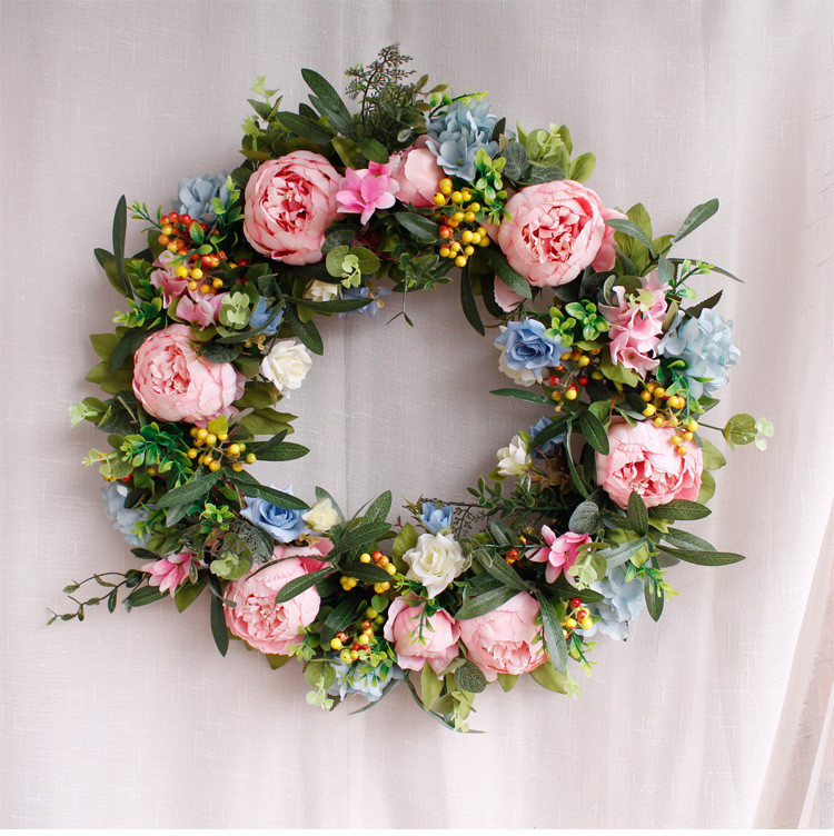 Simulated Wreath Door Wall Decoration Bridal Bouquet Fake Plants Cascading Hol