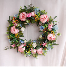 &quot; Simulated Wreath Door Wall Decoration Bridal Bouquet Fake Plants Cascading Hol - £71.94 GBP