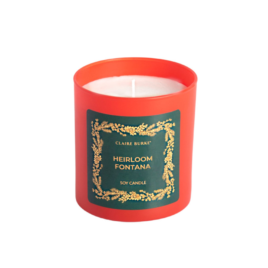 Claire Burke Heirloom Fontana Holiday Soy Candle - 9 Ounces - $33.99