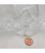 TINY Cristal d&#39;Arques  France Genuine Lead Crystal Glass Swan Dish Bowl ... - $13.50