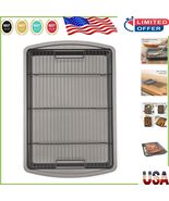 15 x 10.5 Nonstick Carbon Steel Baking Sheet &amp; Cooling Rack Set for Cris... - $627.56 MXN