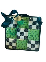 Danbury Mint Quilting Christmas Ornament Quilt Pattern Nine Patch 9 checkerboard - £23.31 GBP