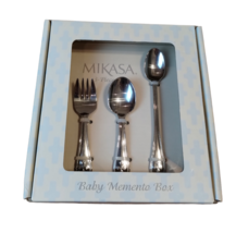 Mikasa 3 Piece Baby Memento Box Cross Silverware Set (New) - £18.39 GBP