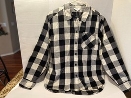 Time and Tru Button Down “Flannel” Shirt Plaid Long Sleeve Women’s Sz S 4-6 - £6.62 GBP